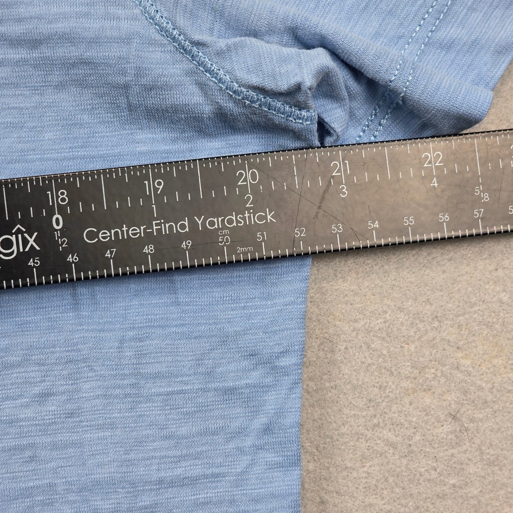 Hugo Boss Mens Light Blue Slub Knit Polo Shirt Regular Fit Short Sleeve Size L - Picture 8 of 8